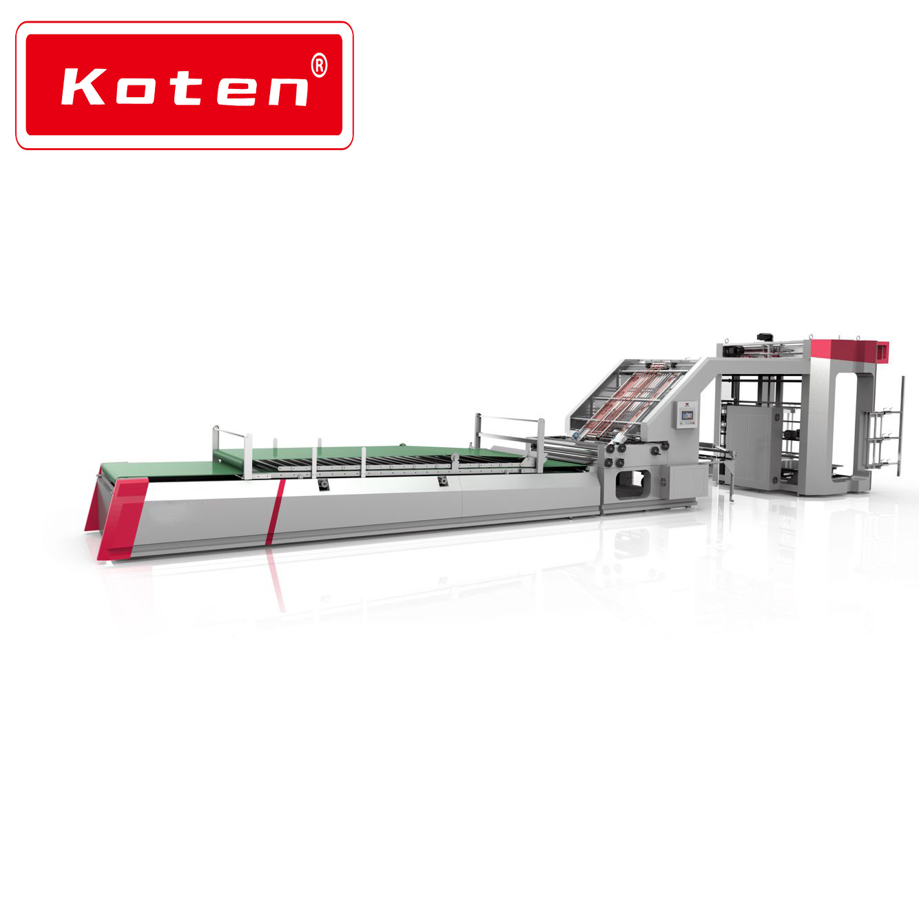 Kecepatan tinggi karton otomatis flute mesin laminasi laminator kardus bergelombang untuk pembuatan kotak