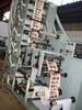 Mesin cetak Flexo dengan tiga perangkat pemotongan die Model LRY-320/450
